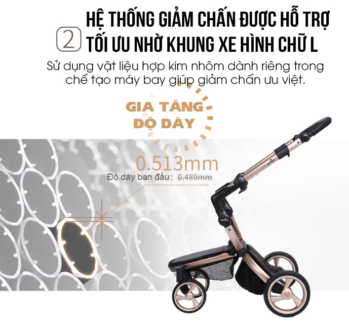 Xe đẩy đa năng cao cho bé ngắm cảnh XD016	14	