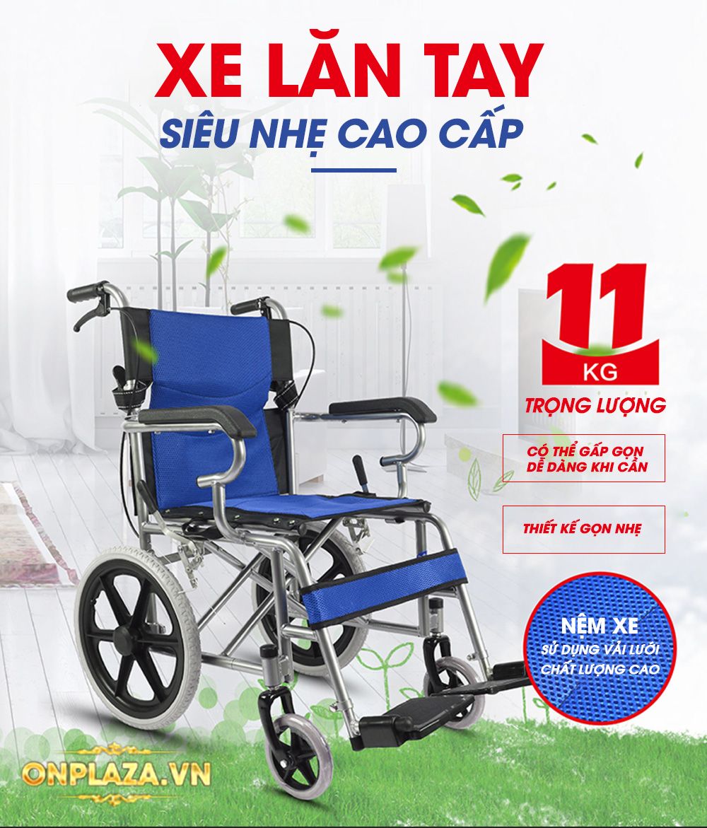 Xe lăn tay cao cấp loại vành đúc cao cấp TM113Đ