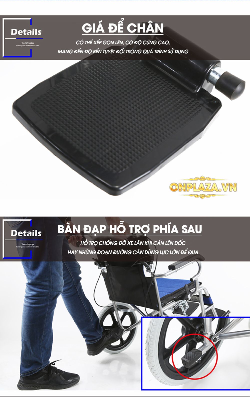 Xe lăn tay cao cấp loại vành đúc cao cấp TM113Đ