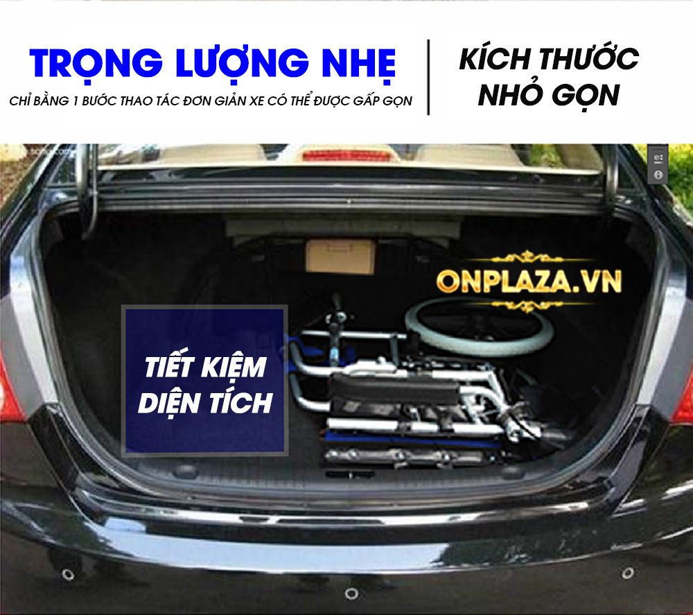 Xe lăn tay đẩy ngả nằm tiện dụng cao cấp dành cho người khuyết tật TM114