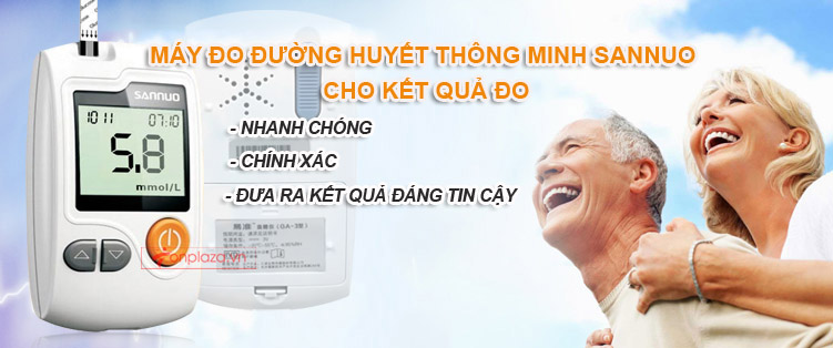 Bộ sản phẩm Máy đo đường huyết thông minh SANNU TM001 1